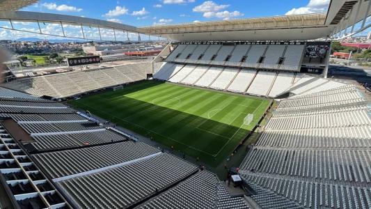 Gramado da Neo Química Arena é híbrido, com grama natural e sintética