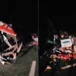 Grave acidente entre ambulância e caminhão deixa três socorristas e um paciente mortos