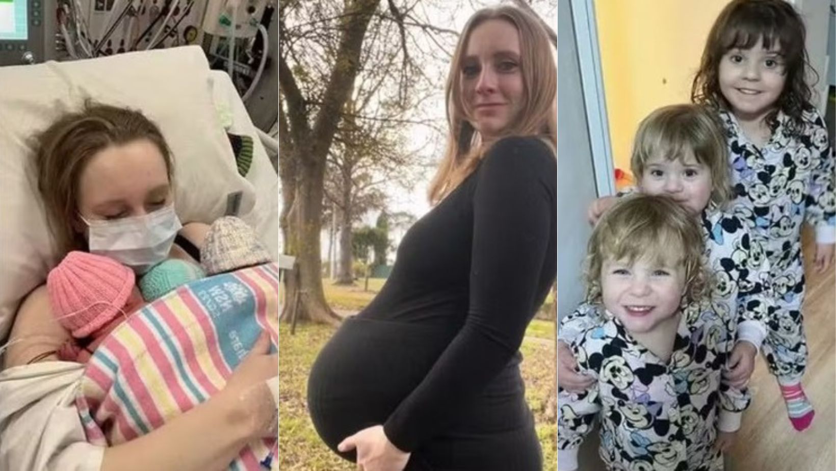 Gravidez única, gêmeos e trigêmeos: mulher engravida de 6 filhos em cerca de cinco anos