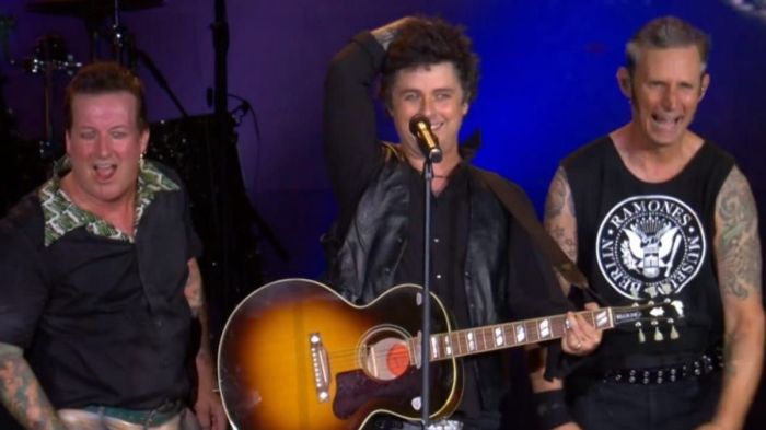 Green Day subiu no Palco Mundo nessa sexta