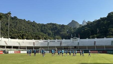 Grêmio treina no CT das Laranjeiras, do Fluminense