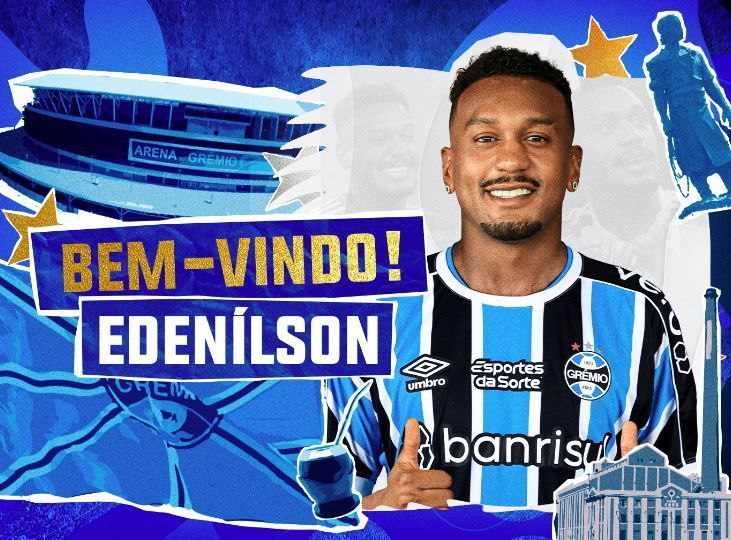 Grêmio anuncia contratação de Edenilson, ex-Atlético e ex-Inter
