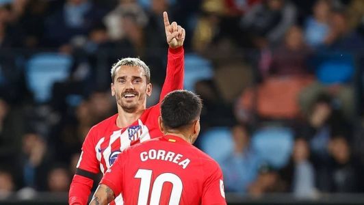 Griezmann foi destaque em vitória do Atlético de Madrid sobre o Celta de Vigo por 3 a 0