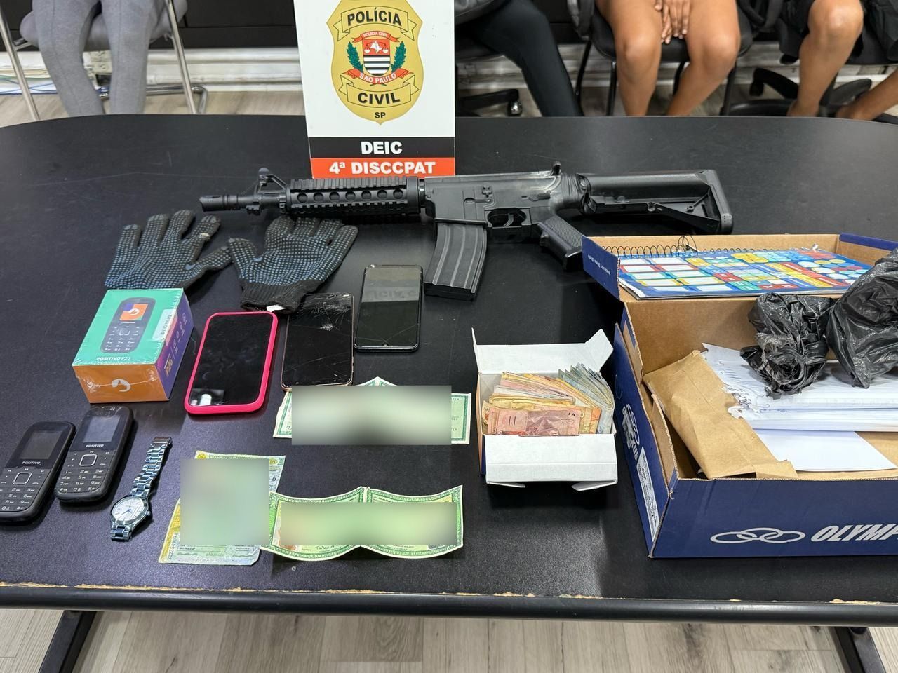 Cinco integrantes de quadrilha do RJ, envolvida em roubos, são presos em SP