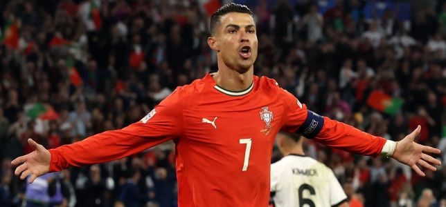 Cristiano Ronaldo, autor de um dos gols da Seleção Portuguesa contra a Alemanha, nesta quarta-feira (4)