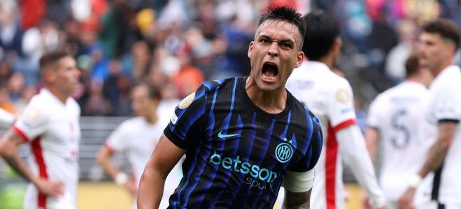 Lautaro Martínez marcou um dos gols do jogo