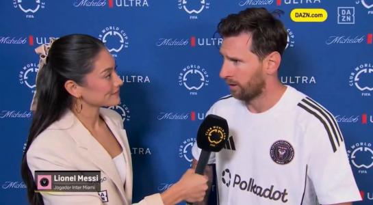 Lionel Messi em entrevista após Inter Miami vencer o Porto no Mundial de Clubes