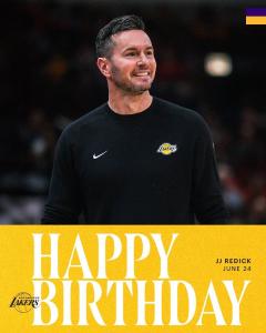 JJ Redick, técnico dos Lakers