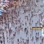Réveillon em Guarapari: vídeos de praias lotadas viralizam nas redes sociais