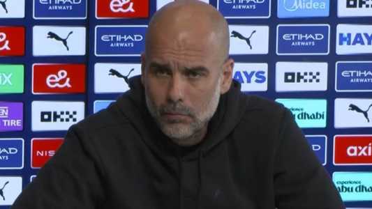 Guardiola elogiou a equipe em coletiva