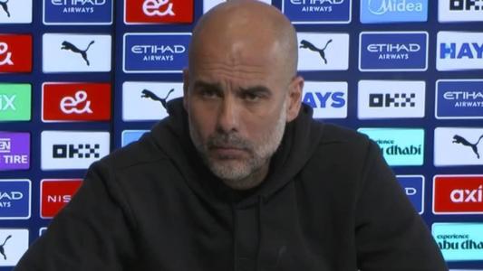 Guardiola elogiou a equipe em coletiva