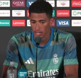 Jude Bellingham, do Real Madrid, em entrevista coletiva durante o Mundial de Clubes