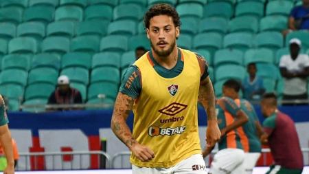 Guga era um dos mais experientes do Fluminense em campo, diante do Bahia