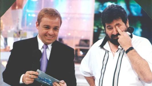 Gugu Liberato e Magrão no 'Domingo Legal'