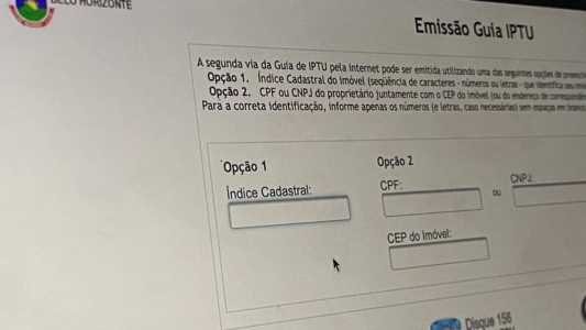 Guias do IPTU devem ser emitidas nos canais oficiais da PBH