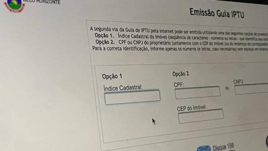 Guias do IPTU devem ser emitidas nos canais oficiais da PBH