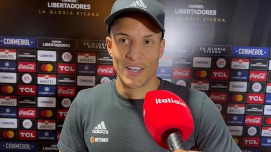 Guilherme Arana, em entrevista à Itatiaia depois da partida contra o Alianza Lima