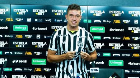 Guilherme Bissoli é apresentado como reforço do Ceará; ele já estreou