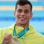 Natação no Pan de Santiago: Guilherme Costa é ouro nos 800m livre  
