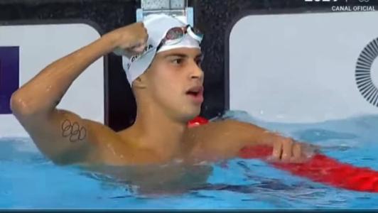 Guilherme Costa é ouro nos 400m livre do Pan de Santiago