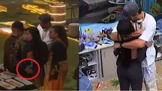 Guimê tocou as nádegas de Dania e Sapato a beijou à força