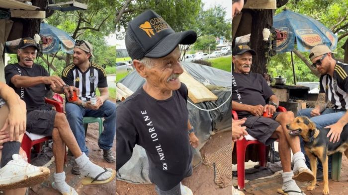 Tubarão mostra encontro com 'Seu' Antônio, em Belo Horizonte 