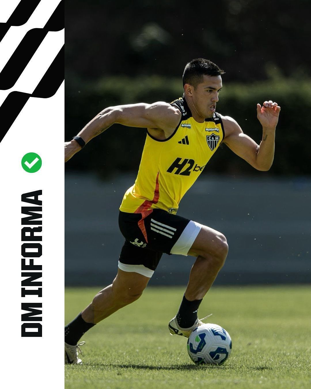 Tomás Cuello é liberado pelo DM e reforça Atlético na volta do Brasileirão