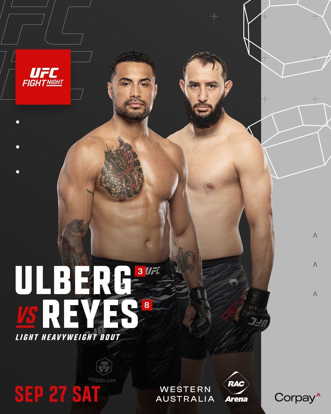 UFC define luta principal entre peso-pesados no Fight Night da Austrália