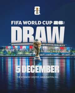Divulgação do sorteio da Copa do Mundo de 2026