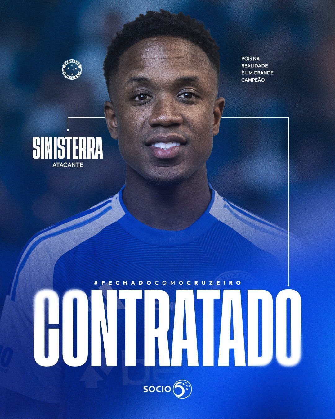 Cruzeiro anuncia contratação de Luis Sinisterra, atacante que estava na Premier League