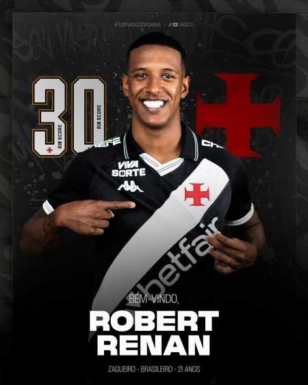 Robert Renan, novo zagueiro do Vasco