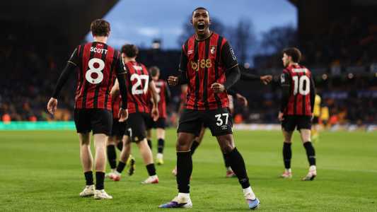 Rayan, atacante do Bournemouth, em jogo da Premier League
