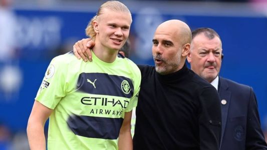 Haaland e Guardiola