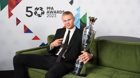 Haaland foi eleito jogador do ano