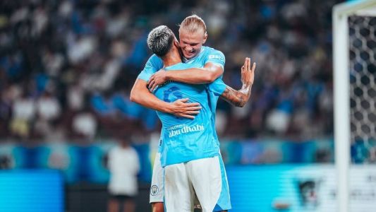 Haaland foi um dos destaques do amistoso com dois gols marcados