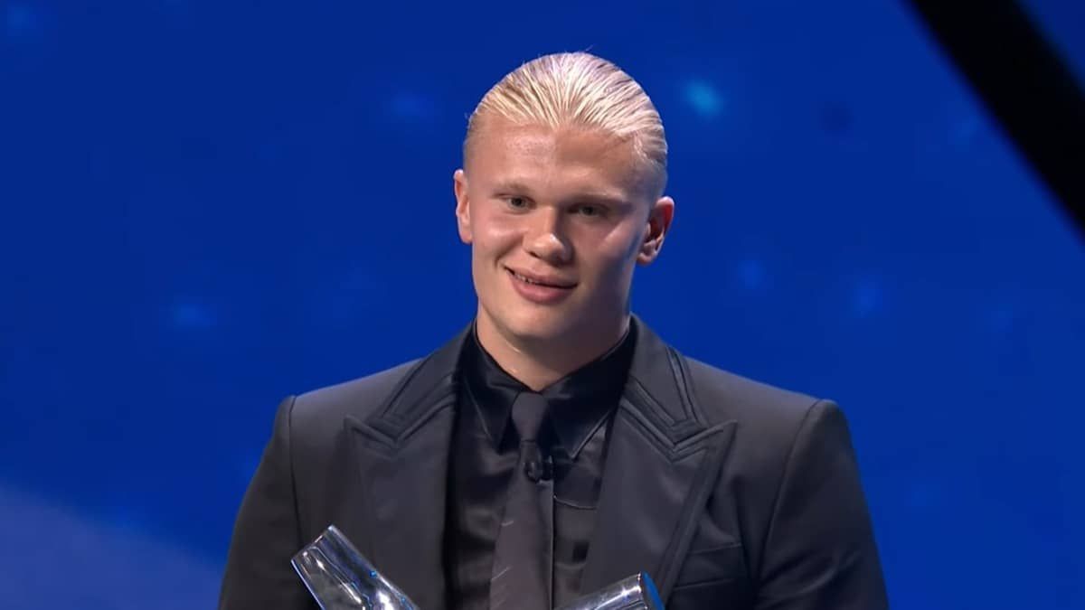 Haaland supera Messi e é eleito melhor jogador do ano pela Uefa