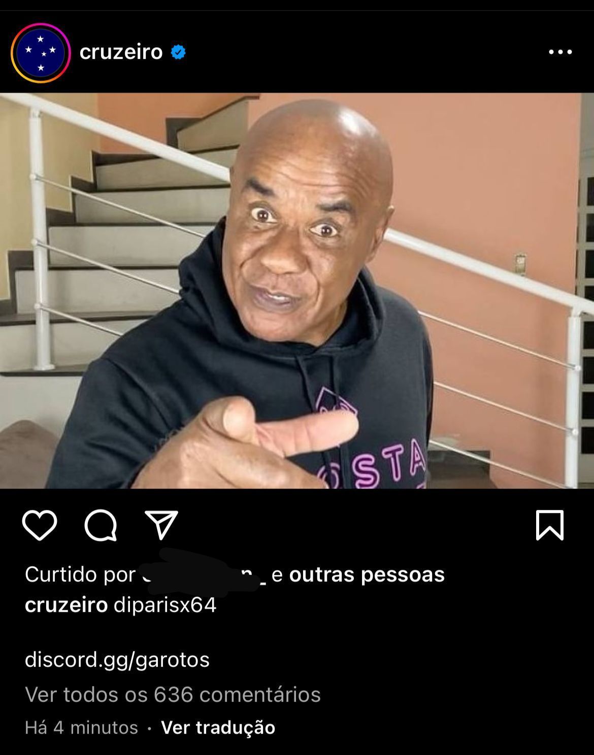 Cruzeiro tem conta hackeada no Instagram pela segunda vez em menos de 24 horas