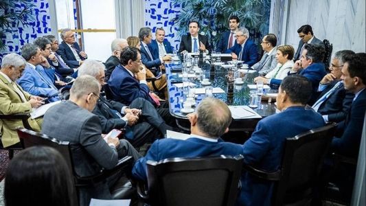 Haddad foi ao Senado para apresentar proposta de novo marco fiscal aos senadores da base e da oposição