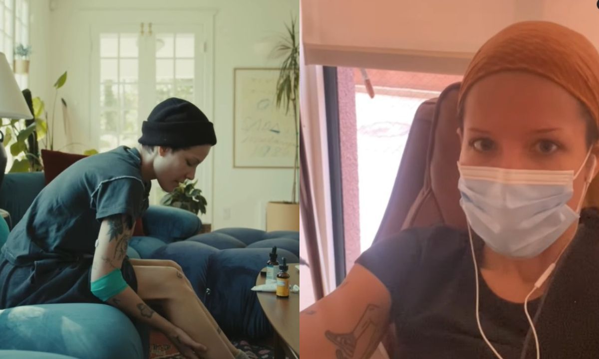 Halsey levanta suspeita de diagnóstico de lúpus e leucemia: 'Sorte de estar viva'
