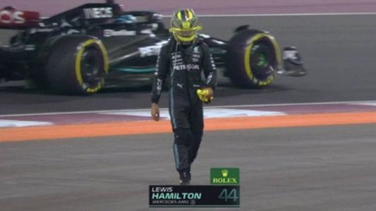 Hamilton atravessou pista do GP do Catar a pé
