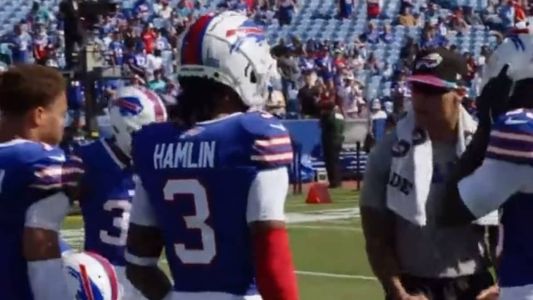 Hamlin voltou aos gramados neste domingo (1) praticamente 9 meses após parada cardíaca