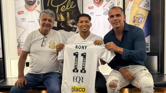Rony, reforço do Santos, usará a camisa 11 em 2026