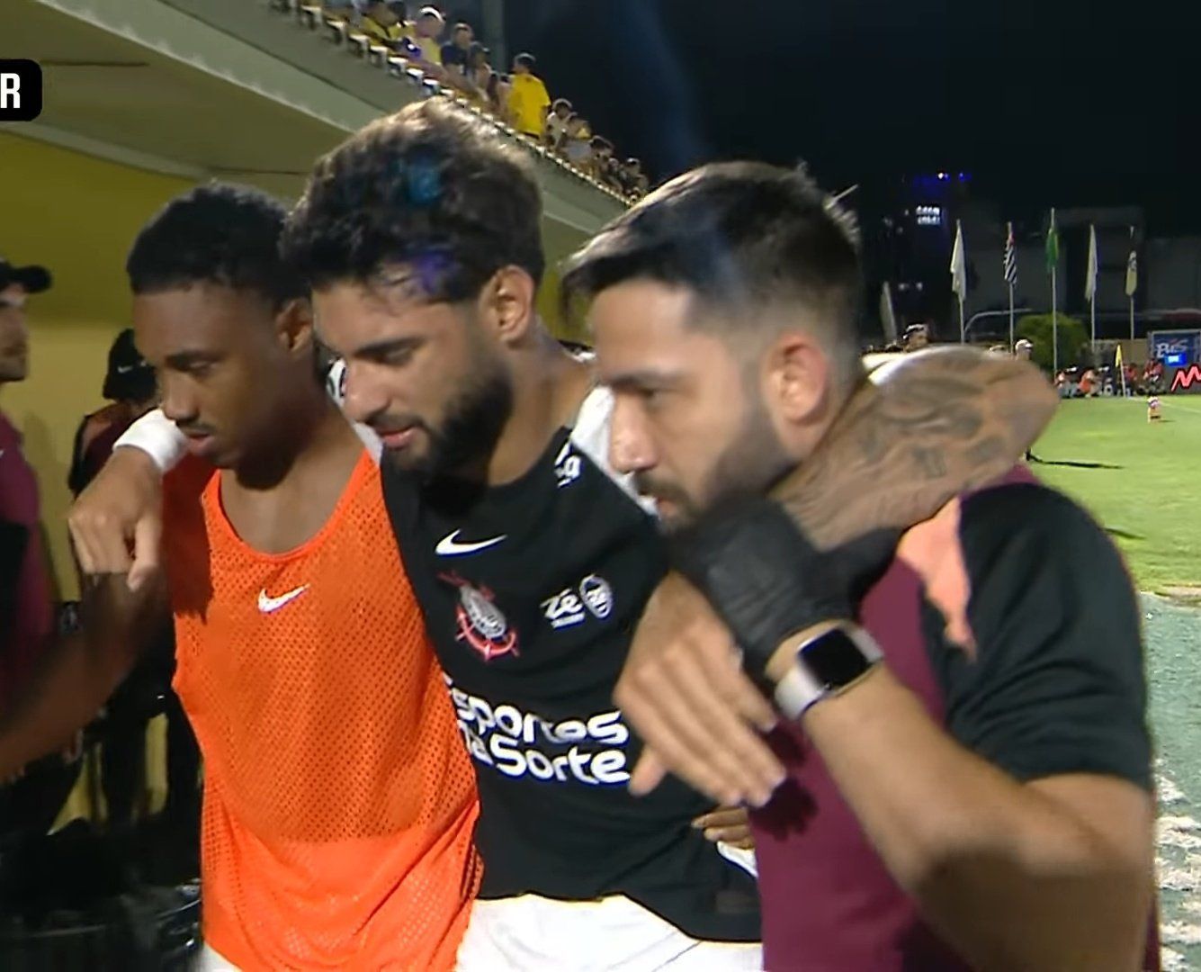 Corinthians: Yuri Alberto se machuca, chora e é substituído contra São Bernardo