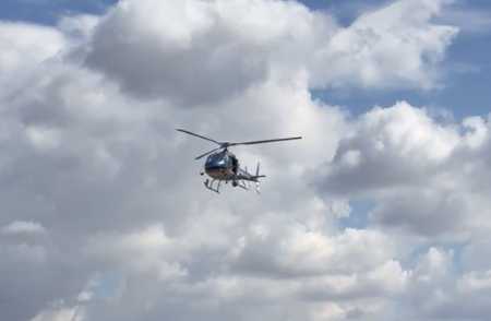 Foto mostra helicóptero da Polícia Militar em Belo Horizonte