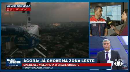 Helicóptero estava no ar no começo do programa