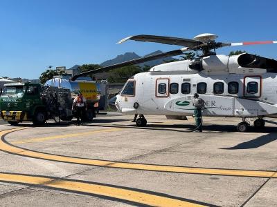 Helicóptero da Líder Aviação fez primeiro voo com combustível sustentável na aviação geral brasileira