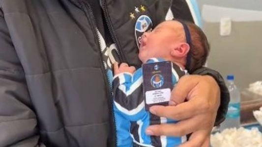 Heloisa Weber Lopes, de 20 dias, foi inscrita no programa de sócio do Grêmio