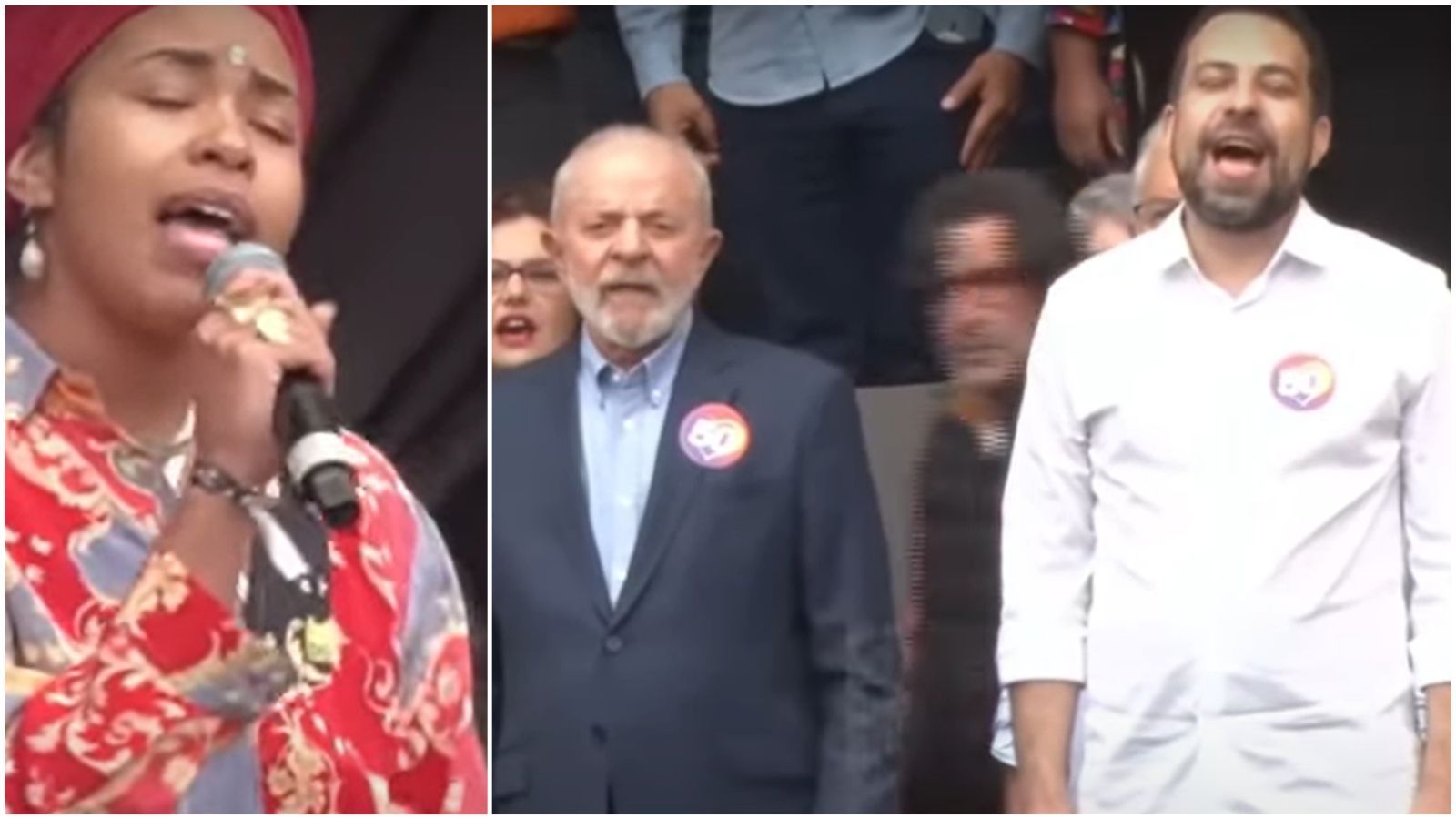 ‘Des filhes desse solo’: PGR é acionada por linguagem neutra em hino em ato de Boulos e Lula