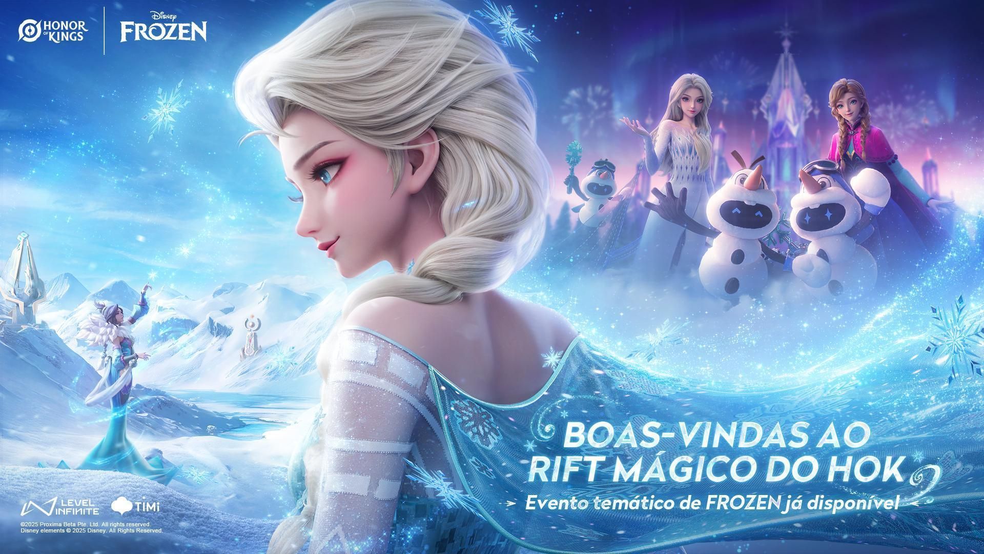 Honor of Kings traz personagens de Frozen para o jogo em nova atualização
