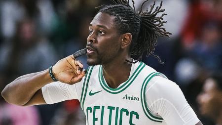 Jrue Holiday em ação pelo Boston Celtics na temporada 2024/2025
